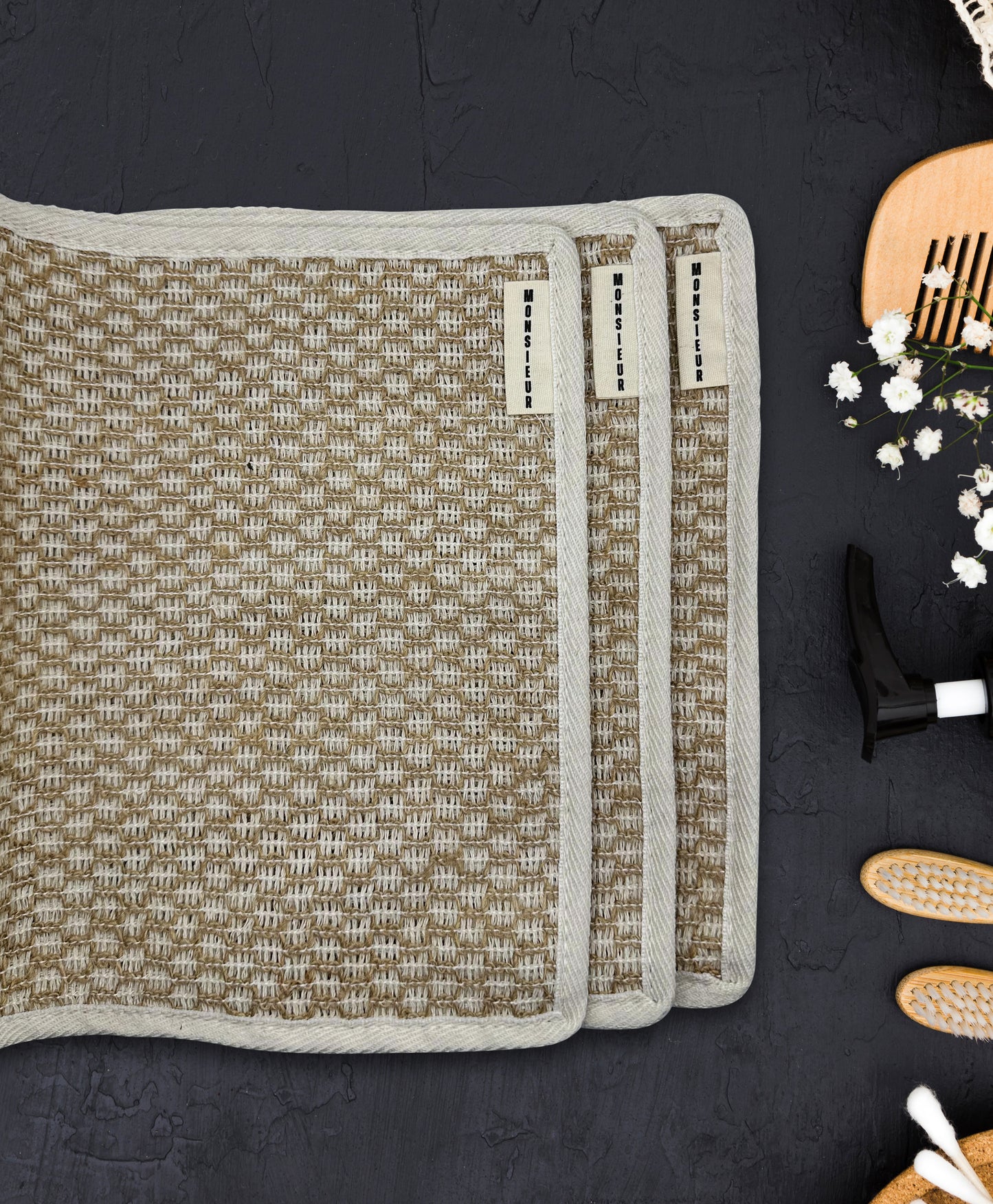 Exfoliating Wash Cloths (The 3 Pack)
