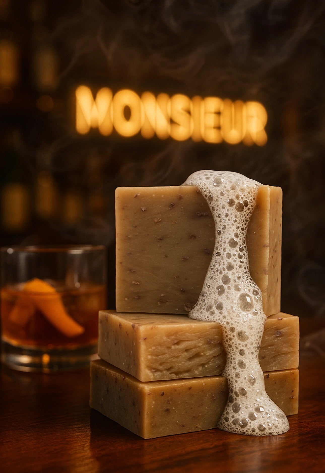 Bourbon Sandlewood Body Bar (Double Bar Pack)