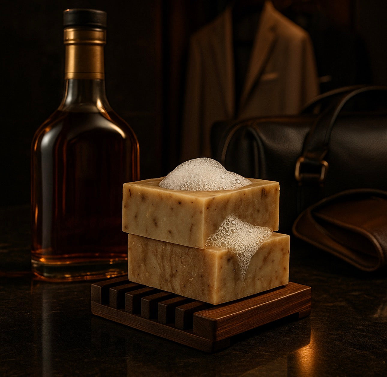 Leather & Brandy Body Bar (Double Bar Pack)